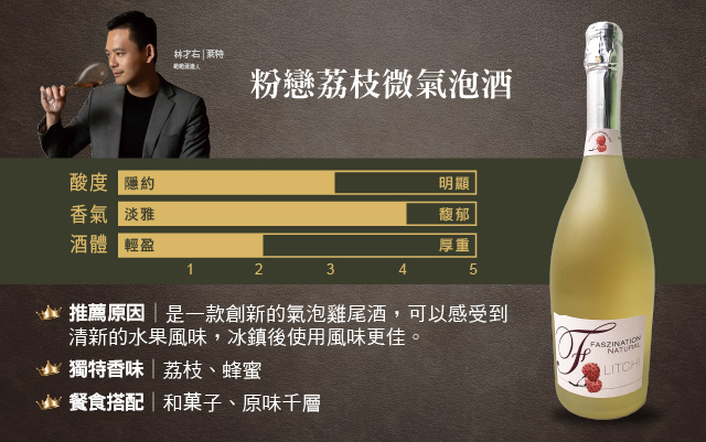 粉戀荔枝微氣泡酒